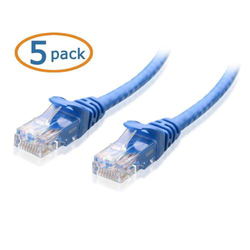 in Blue 10 Feet Cat5e Cable, Cat 5e Cable Cable Matters 8-Pack Snagless Cat5e Ethernet Cable 